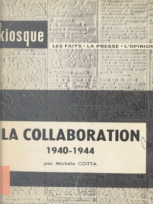 cover image of La Collaboration, 1940-1944
